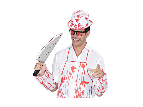 Vérfoltos műanyag kés - 48,5 cm