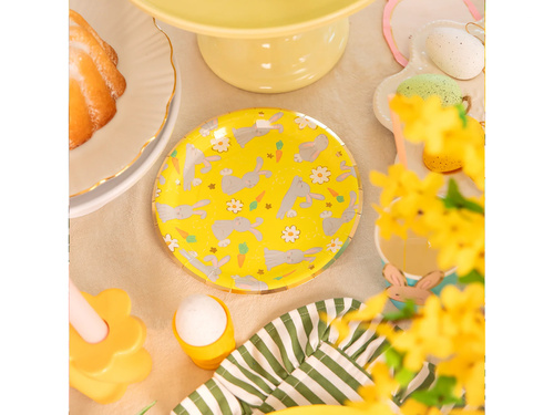 Papírtányérok Nyulak - 18 cm - 6 db.