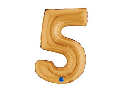 Fólia lufi 5 arany - 14" - 1 db.