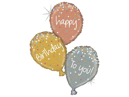 Fólia léggömb Boldog születésnapot neked! - 102 cm- 1 db.