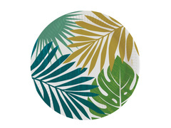 Trópusi levelek papírtányér - 23 cm - 8 db.