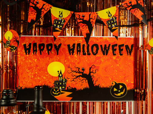 Halloween poszter - Kísértetház - 70x33 cm