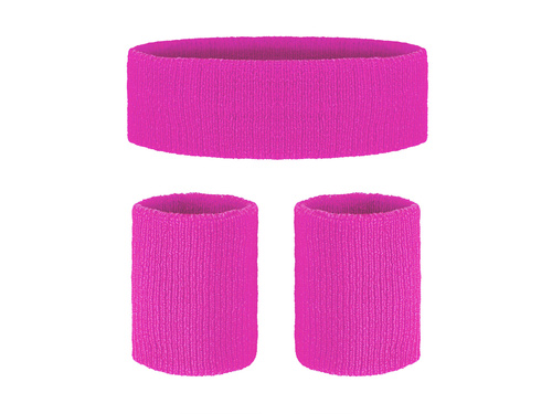 Disco 80-as évek neon rózsaszín karszalagok - 3 db.