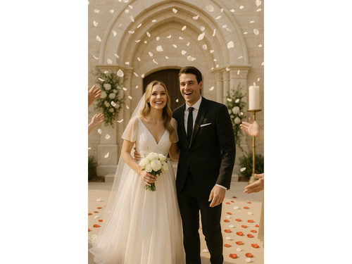 Rózsaszirmok - fehér - 500 db.