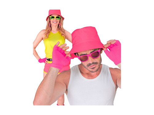 Neon rózsaszín ujjatlan kesztyű