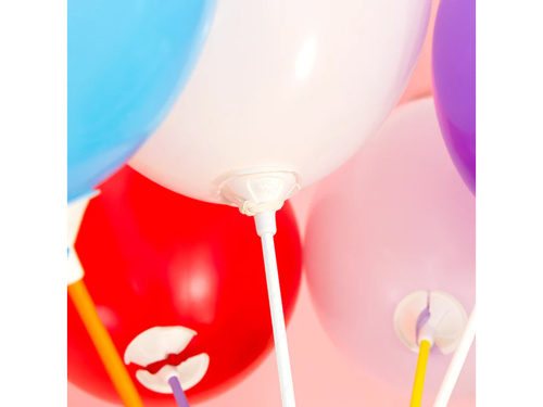 EKO papírpálcikák lufi dugóval - fehér - 10 db.