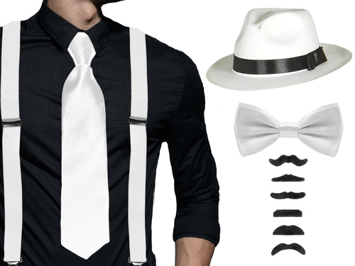 Gengszter fehér szett - 1 szett.