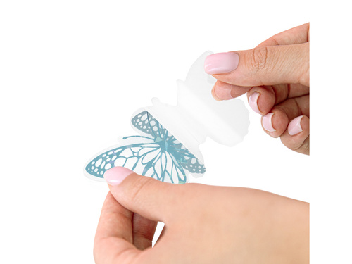 Holografikus pillangó matricák - 12 db.