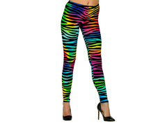 Zebra neon leggings