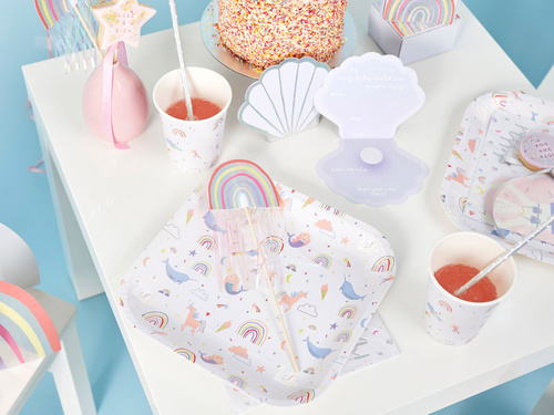 Elvarázsolt világ születésnapi papírtányérok - 23 cm - 8 db.