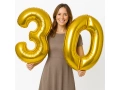 30-as számú arany színű fólialufi - 86 cm - 2 db.