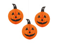 Függő dekoráció Halloween tökök - 3 db.