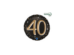 Szikrázó 40 - 14" kerek fólialufi - 1 db.