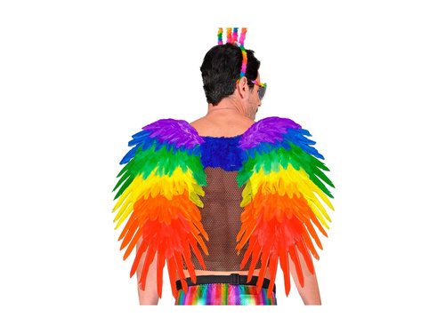 Szivárványos összecsukható tollszárny 80×60 cm