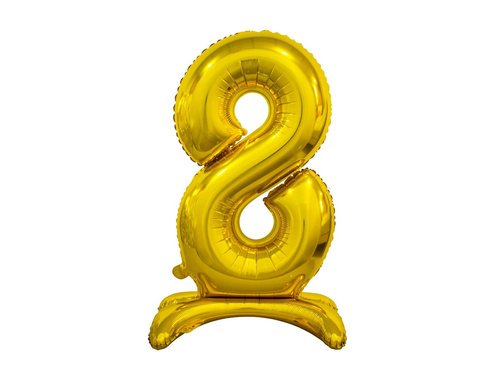 Fólia lufi álló 8-as számú arany - 74 cm