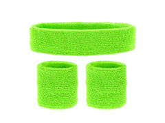 Disco 80-as évek neonzöld karszalagok - 3 db.