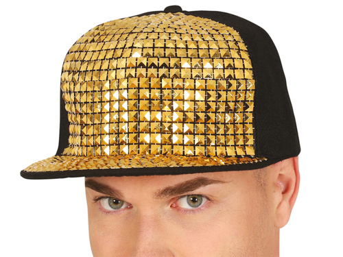 Baseball sapka arany szegecsekkel - 1 db.