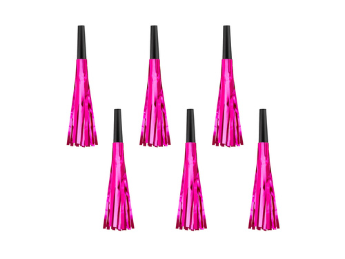 Trombitasípok kibontva rojtokkal rózsaszín - 6 db