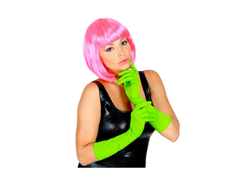 Neonzöld hosszú kesztyű 40 cm