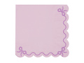 Lila papírszalvéta fodros - 33 cm - 12 db.