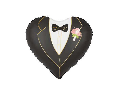 Menyasszony és vőlegény fólialufi - 45 cm - 1 db.