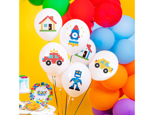 Latex léggömbök - 30 cm - 6 db.