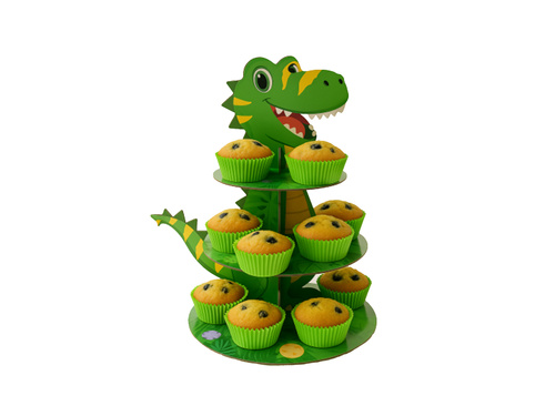 Cupcake tálca állvány Dinoszaurusz - 1 db.