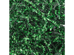 Fémezett hullámos ajándék töltőanyag - zöld - 50 g