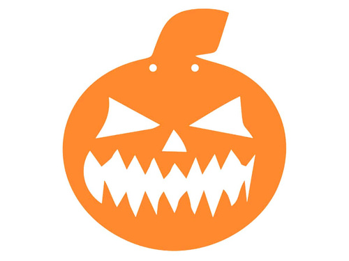 Papír Halloween tök 13 cm - 1 db.