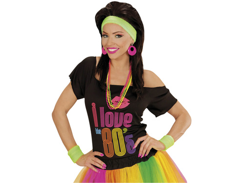 Disco 80-as évek neonzöld karszalagok - 3 db.