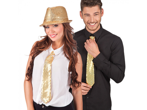 Arany flitteres nyakkendő - 1 db.