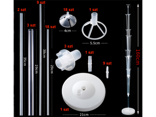 Léggömb állvány - 160 cm - 19 léggömb - 1 db.