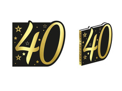 Fekete vendégkönyv negyvenedik születésnapra