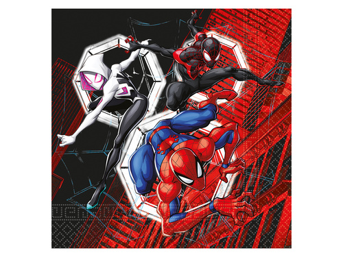 Pókember poharak + szalvéták + papírtányérok készlet - 36 db.