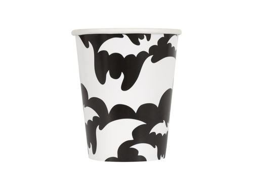 Halloween papírpoharak denevérek - 266 ml - 8 db.