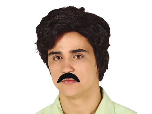 Fekete drogdíler paróka - 1 db.