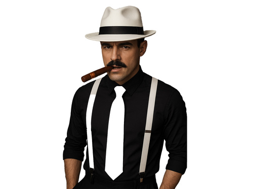 Gengszter fehér szett - 1 szett.