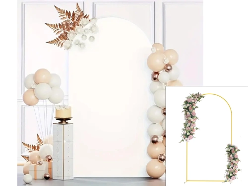 Keret készlet masnival és fehér borítással -120x50 cm - 2 db