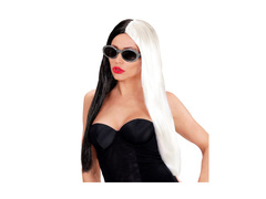 Fekete-fehér Demonia paróka