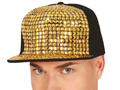 Baseball sapka arany szegecsekkel - 1 db.