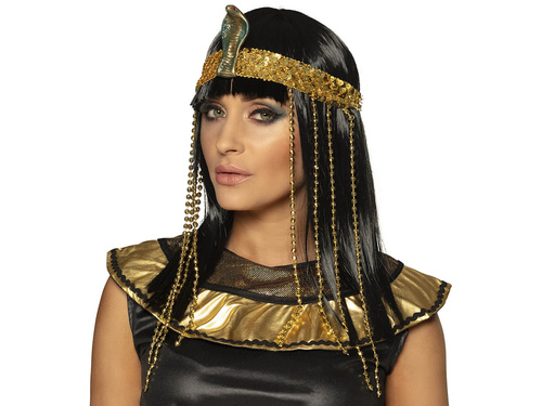 Egyiptomi királynő paróka fejpánttal - 1 db.