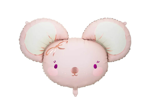 Rózsaszín egér fólialufi - 75 x 46 cm - 1 db.