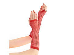 Piros hálós kesztyű - 24 cm