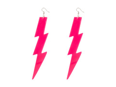 Lightning Pink Neon fülbevaló