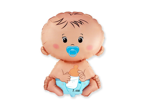 Ragasztható fólialufi - Baba fiú - 33 x 23 cm - 1 db.