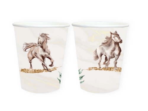 Papírpoharak Horses - 250 ml - 6 db.
