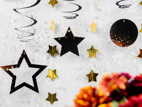 Csillogó medál dekoráció - 6 db.