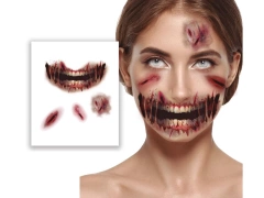 Öntapadós arcmatricák Sebek