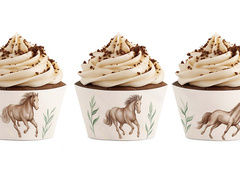 Cupcake poharak Horsies - 6 db.