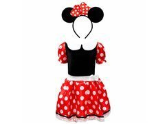 Piros egér jelmez - 2 darab.